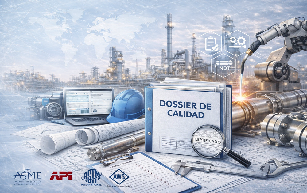 Elaboración de dossier de calidad metalmecánico